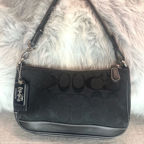 Coach black signature monogram demi bag y2k - 6094 - Picture 1 of 8